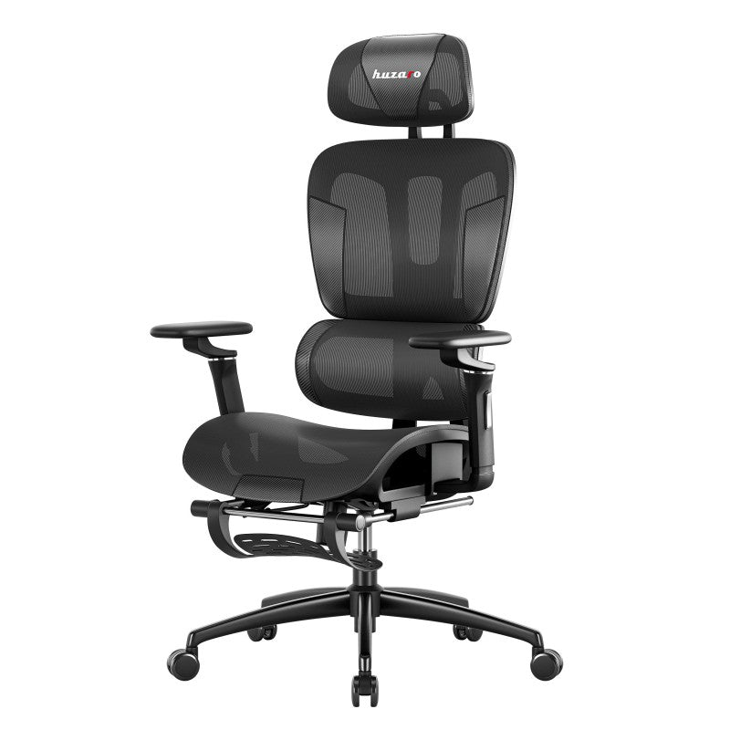 Fotel gamingowy z podnóżkiem HUZARO COMBAT 7.9 Black