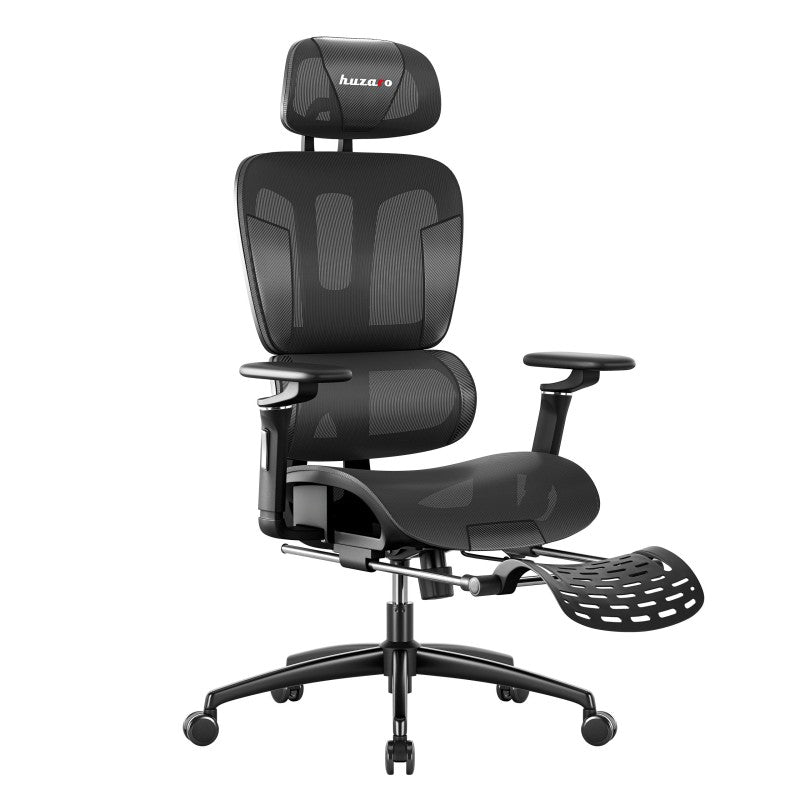 Fotel gamingowy z podnóżkiem HUZARO COMBAT 7.9 Black