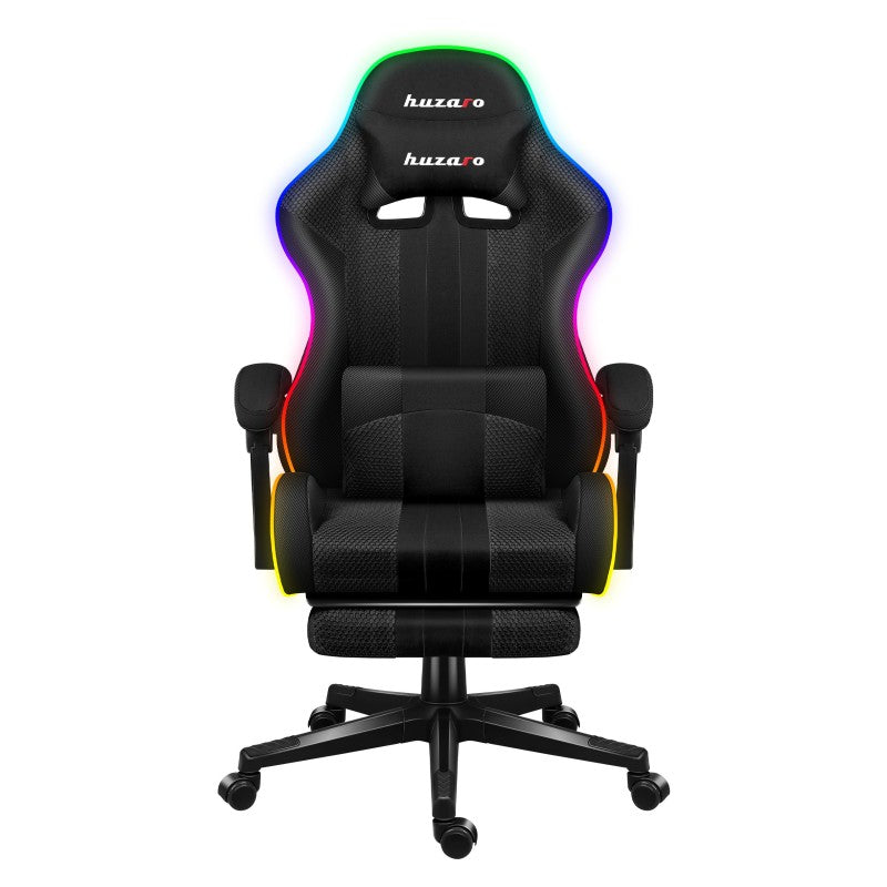 Fotel Gamingowy HUZARO Force 4.7 RGB Black Mesh