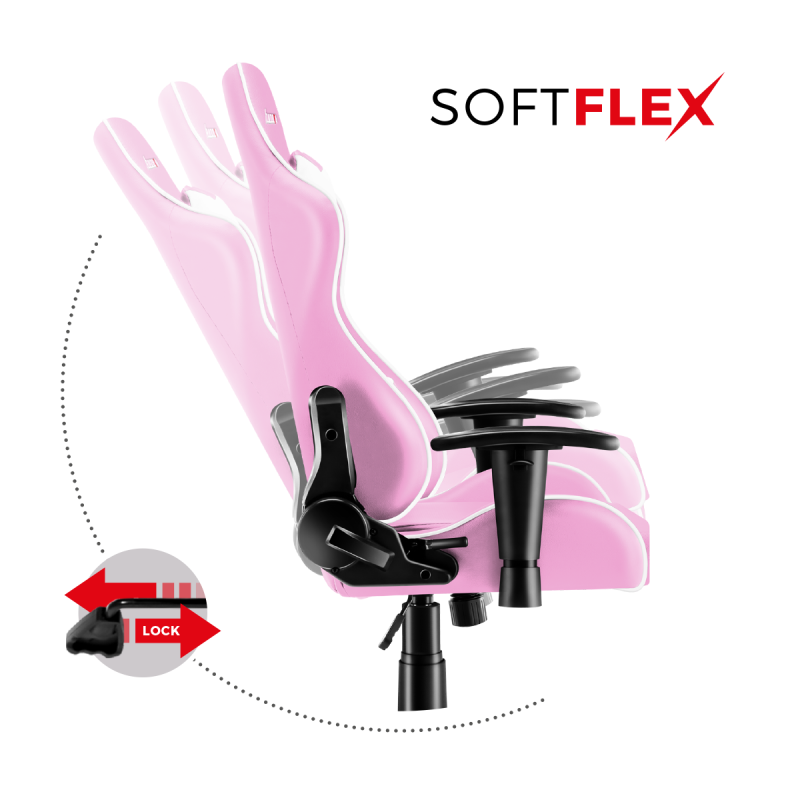 Fotel gamingowy dla dziecka HUZARO RANGER 6.0 Pink
