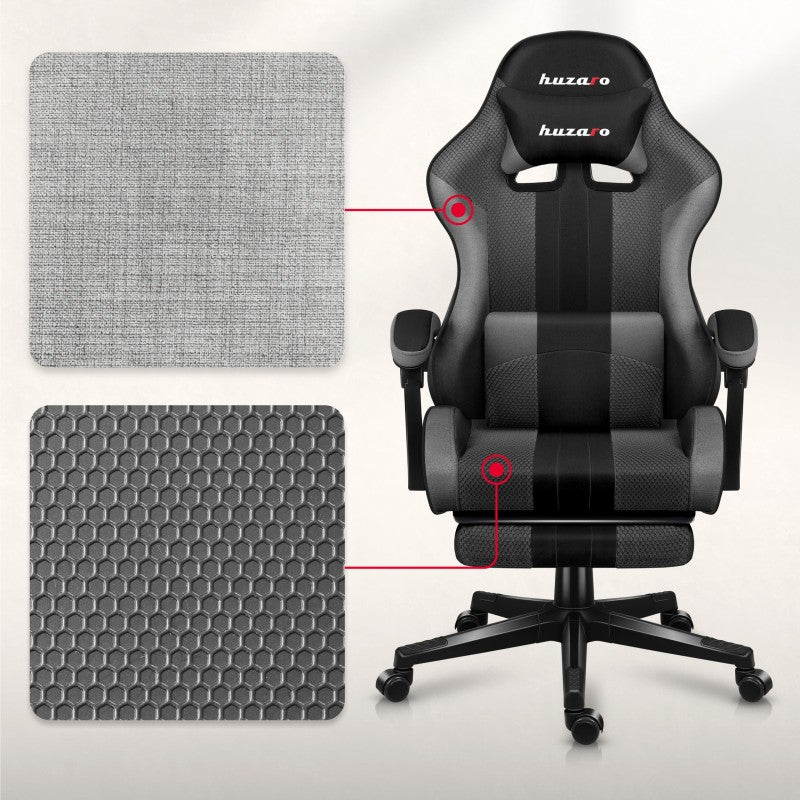 Fotel gamingowy Huzaro Force 4.7 Grey Mesh