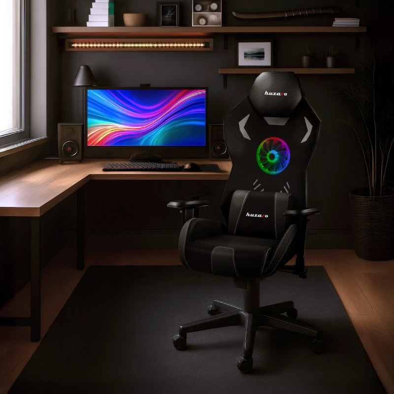 Fotel gamingowy Huzaro Combat 7.6 RGB Led Black