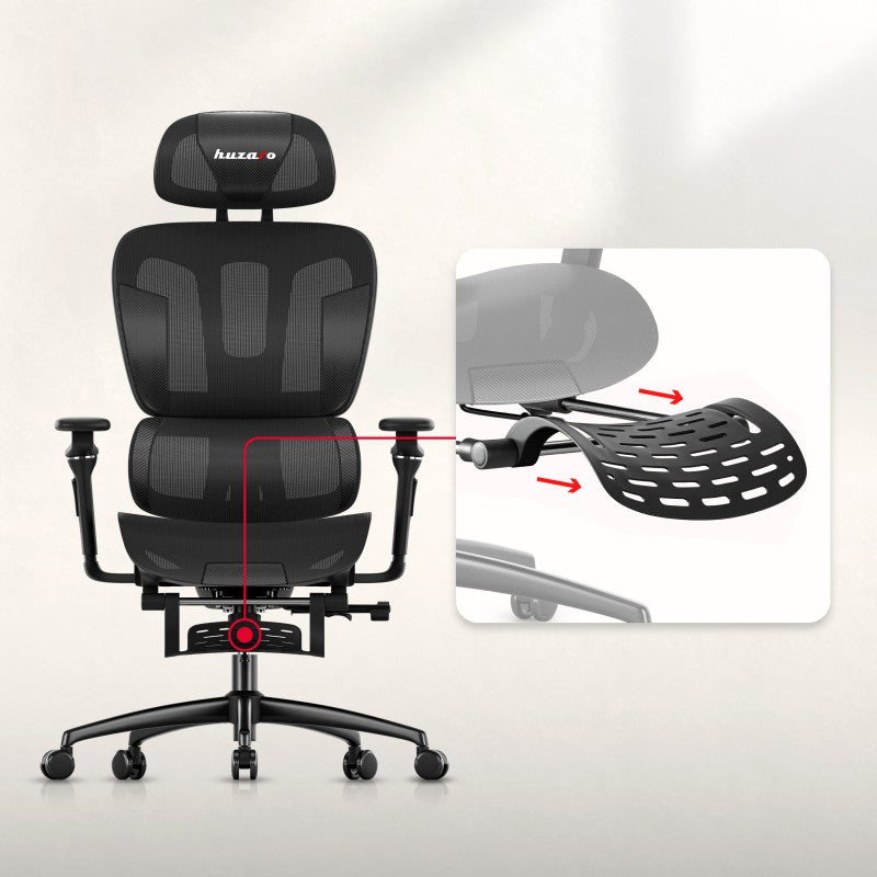 Fotel gamingowy z podnóżkiem HUZARO COMBAT 7.9 Black