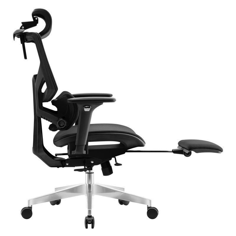 Fotel ergonomiczny z podnóżkiem Mark Adler Expert 8.7 Black Mesh