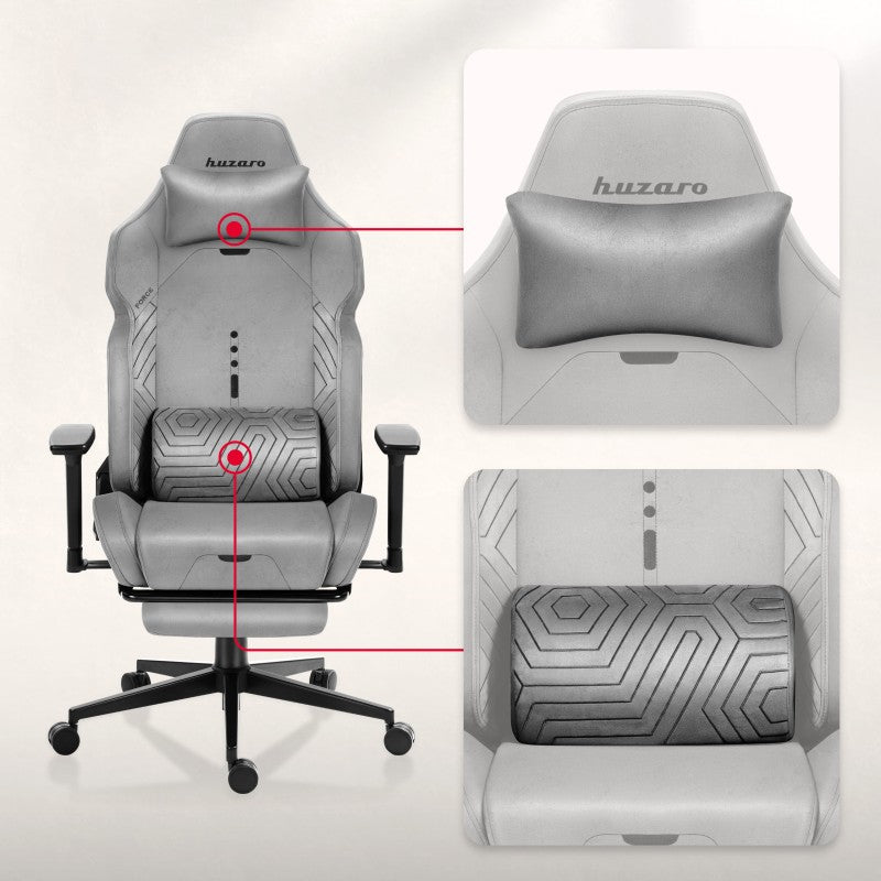 Fotel Gamingowy HUZARO FORCE 8.1 Grey