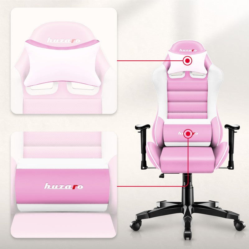 Fotel gamingowy dla dziecka HUZARO RANGER 6.0 Pink