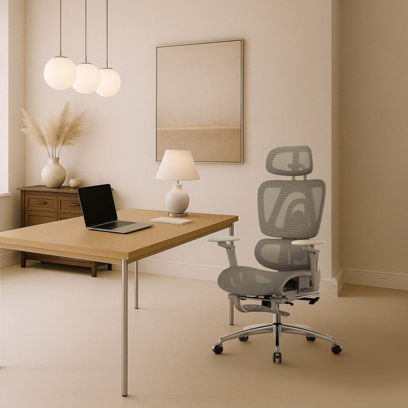 Fotel biurowy z podnóżkiem Mark Adler Expert 7.9 Grey