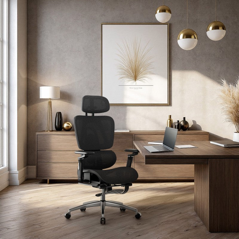 Fotel biurowy z podnóżkiem Mark Adler Expert 7.9 Black