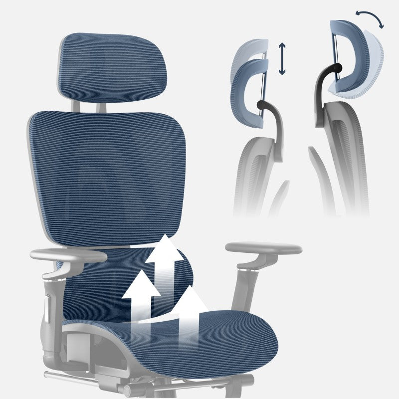 Fotel biurowy z podnóżkiem Mark Adler Expert 7.9 Black