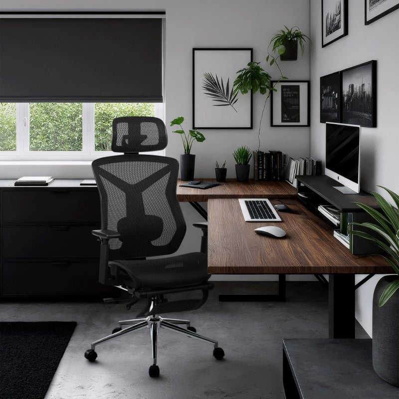 Fotel biurowy z podnóżkiem Mark Adler Expert 5.7 Black