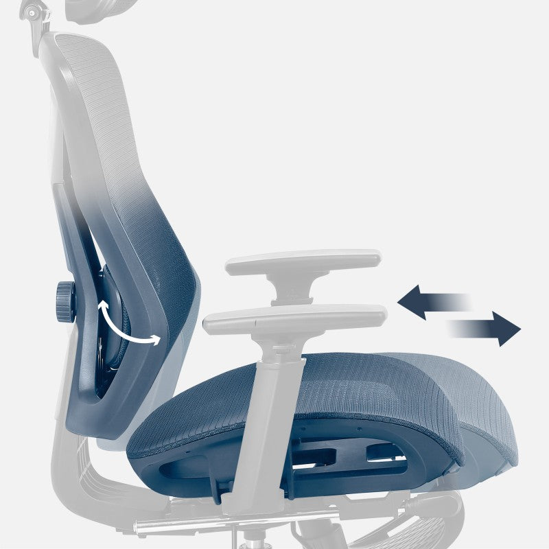 Fotel biurowy z podnóżkiem Mark Adler Expert 5.7 Black