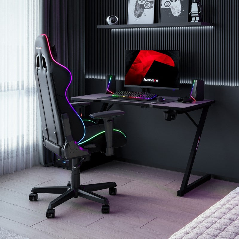Biurko Gamingowe Huzaro Hero 2.5 Black 120 cm