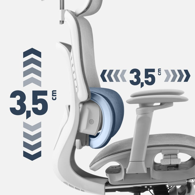 Fotel biurowy z masażem Mark Adler Visioner 8.3 Grey