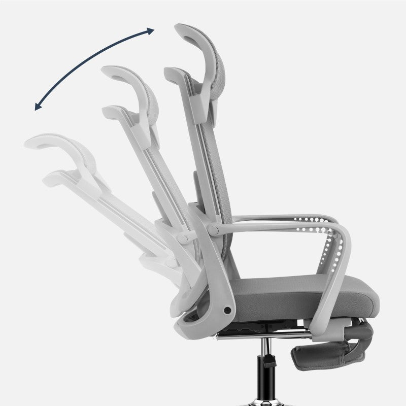 Fotel biurowy z podnóżkiem Mark Adler Manager 3.6 Grey