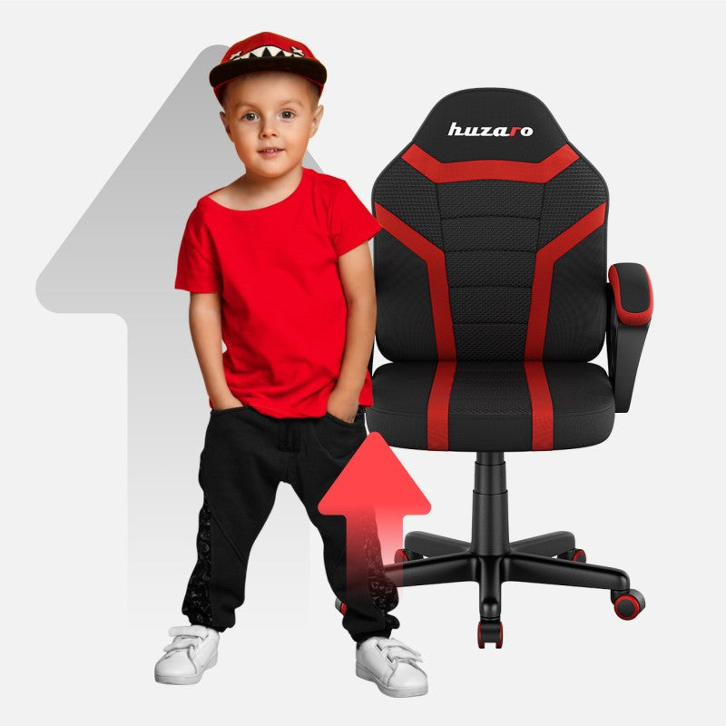 OUTLET Herní židle pro děti HUZARO RANGER 1.0 Red Mesh