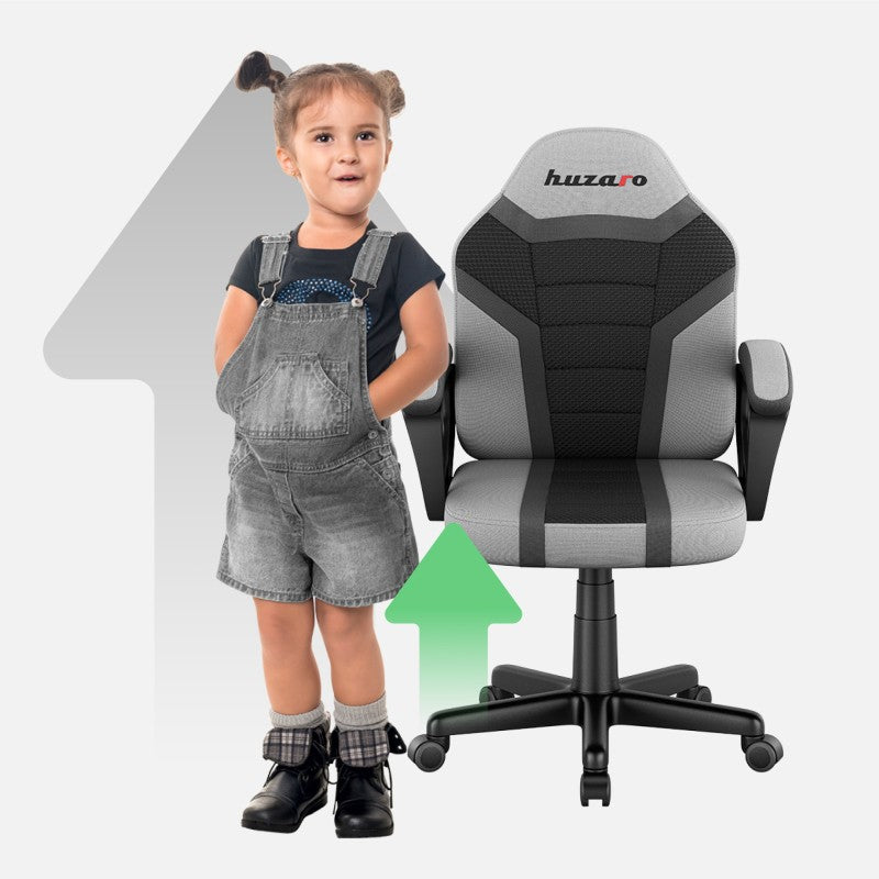 OUTLET Herní židle pro děti HUZARO RANGER 1.0 Grey Mesh