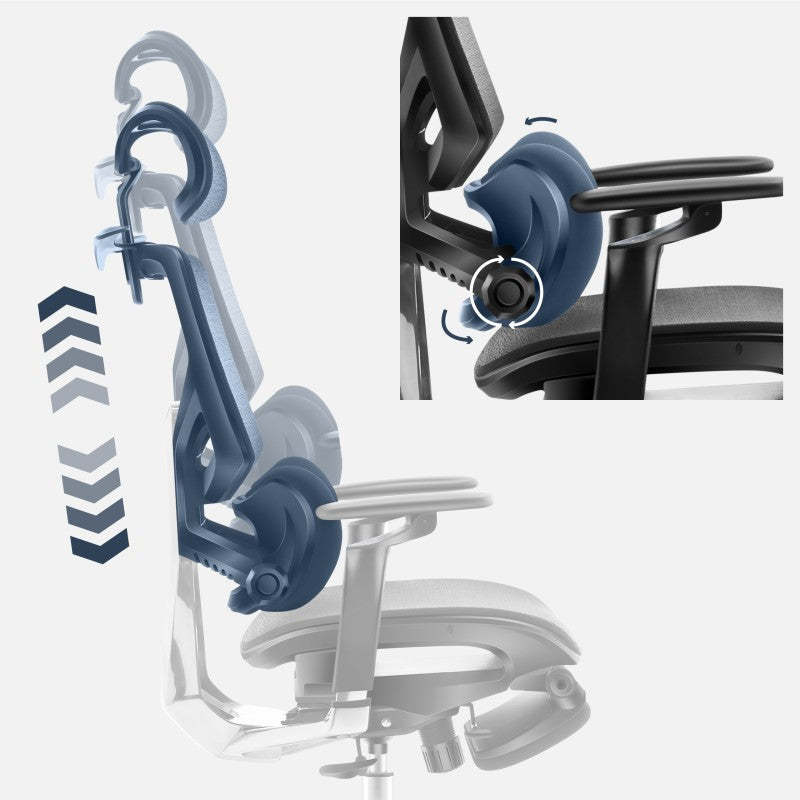 Fotel ergonomiczny z podnóżkiem Mark Adler Expert 9.6 Black