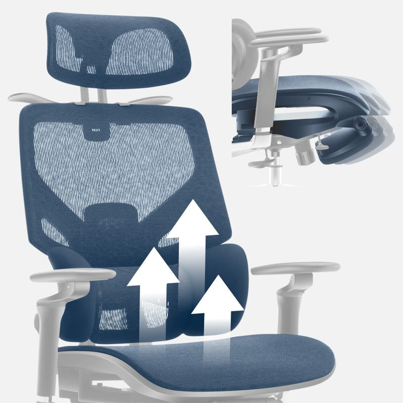 Fotel ergonomiczny z podnóżkiem Mark Adler Expert 9.6 Black