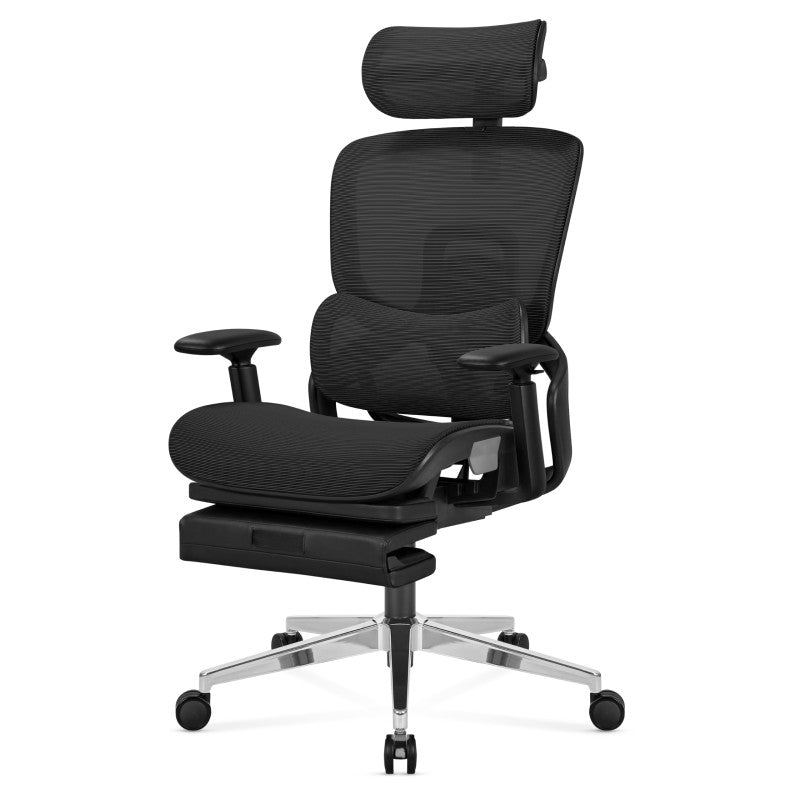 Fotel ergonomiczny z podnóżkiem Mark Adler Expert 9.3 Black