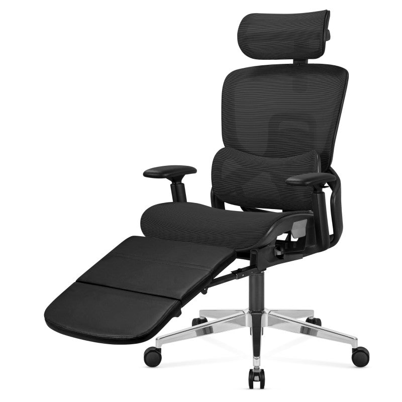 Fotel ergonomiczny z podnóżkiem Mark Adler Expert 9.3 Black