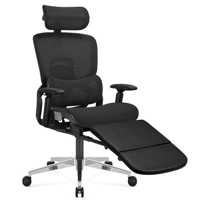 Fotel ergonomiczny z podnóżkiem Mark Adler Expert 9.3 Black