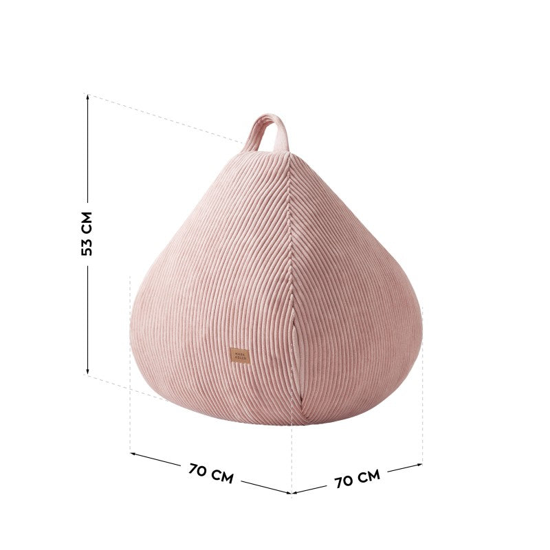 Sztruksowa pufa worek różowa Mark Adler Comfy 1.0 Pink