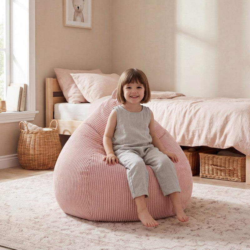 Sztruksowa pufa worek różowa Mark Adler Comfy 1.0 Pink