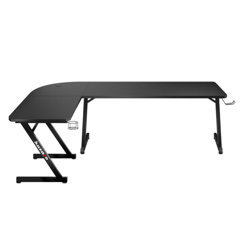 Herní rohový stůl Huzaro Hero 7.0 Black 154 cm