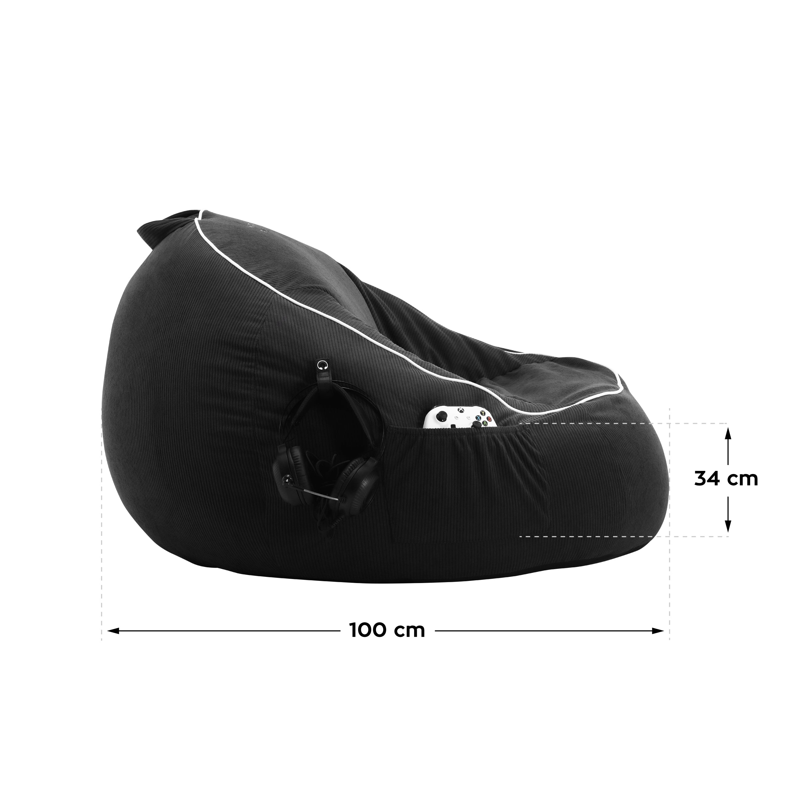 Puf Mark Adler Comfy - manšestrový