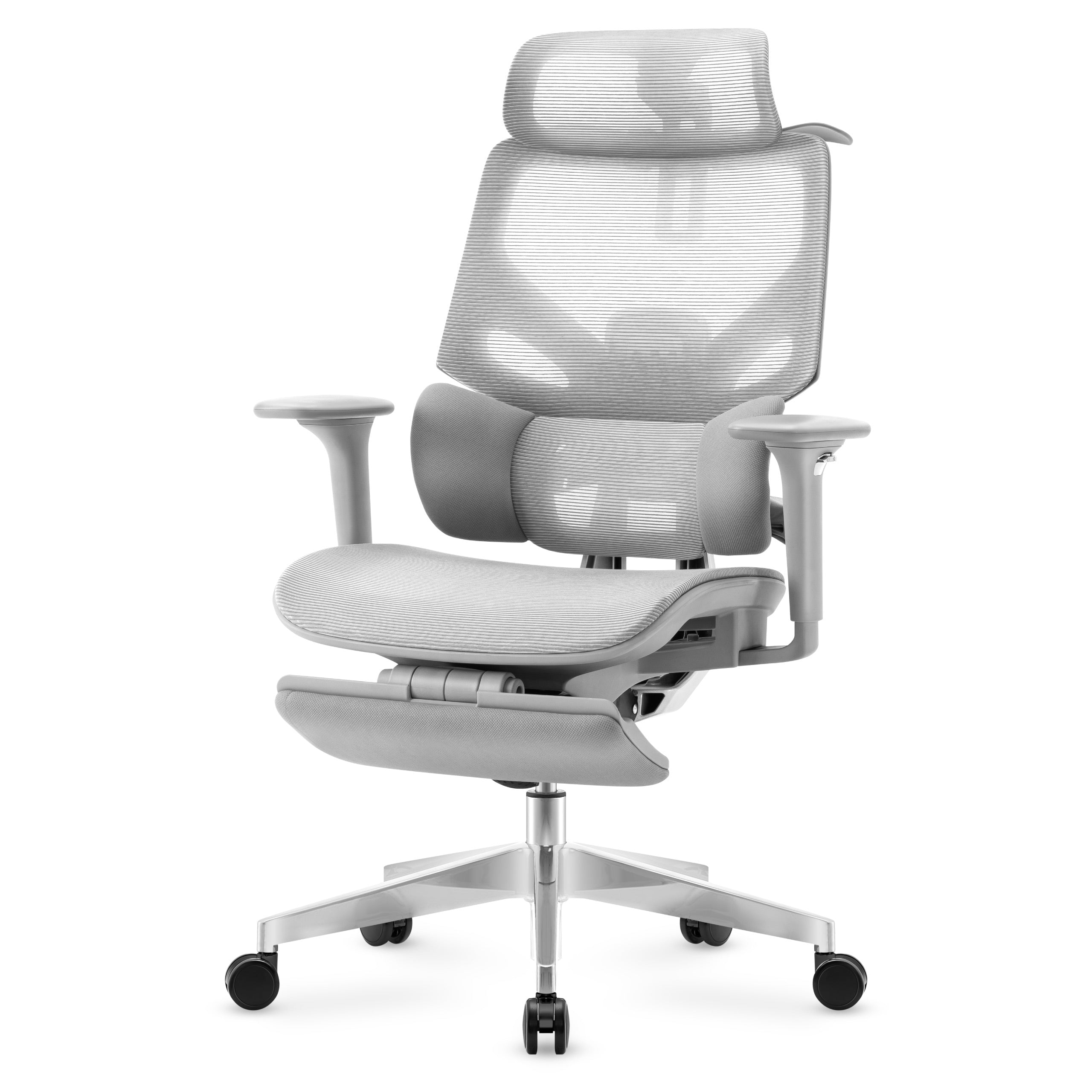 Ergonomischer Bürostuhl mit Fußstütze Mark Adler Expert 8.7 Grey Mesh