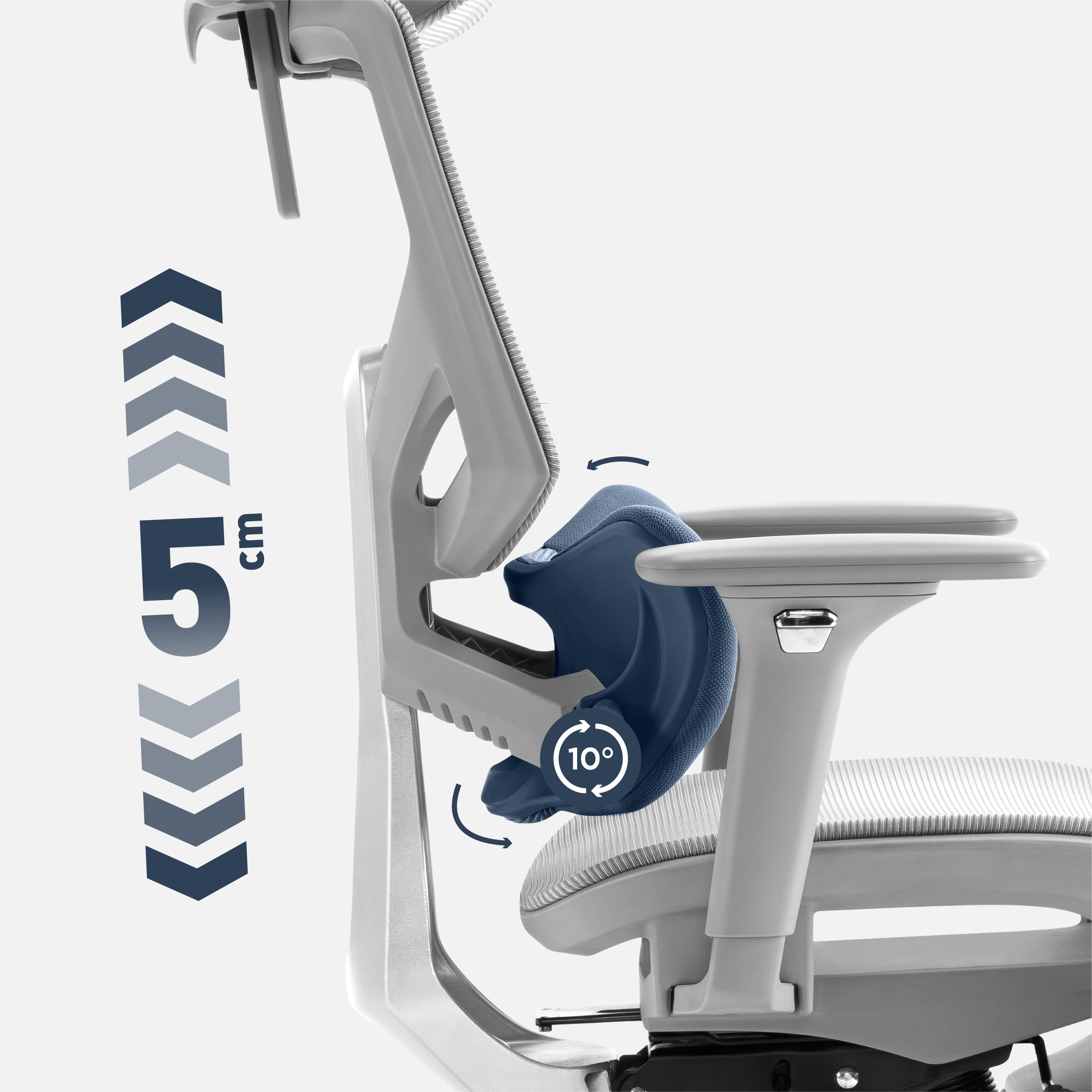 Unterstützung in sitzender Position