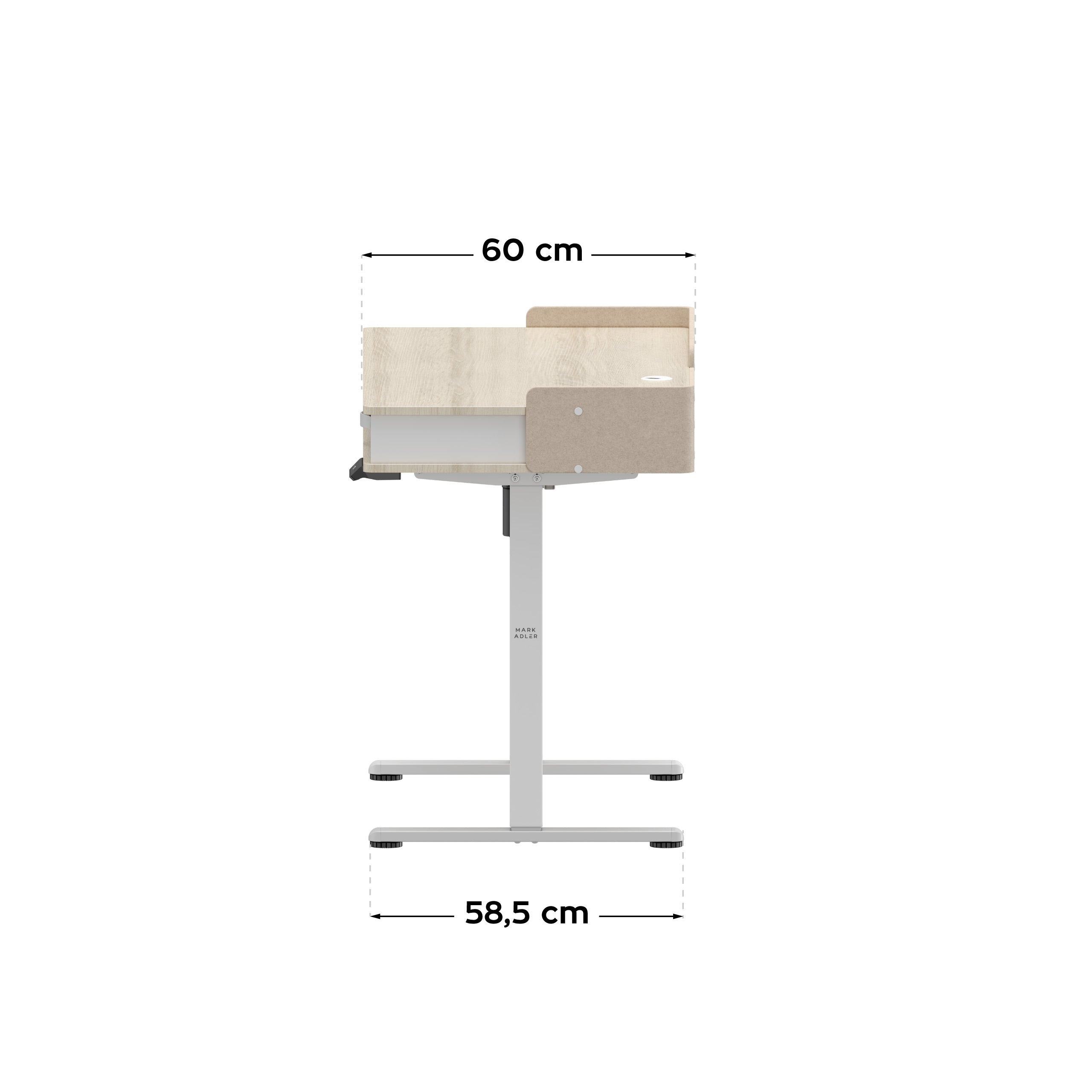 Elektrický stůl Mark Adler Leader 8.0 bílý 120 cm