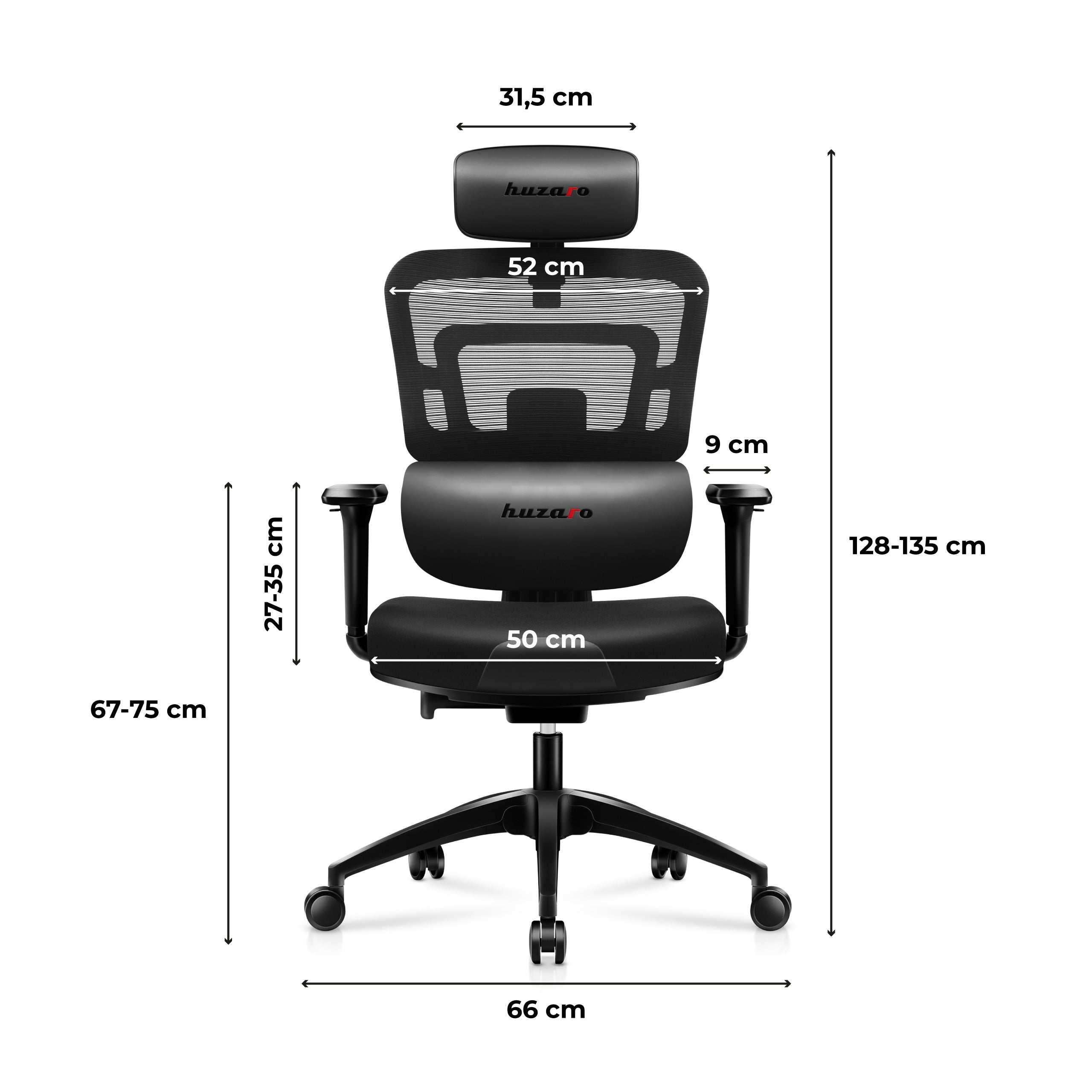 Huzaro Combat 7.0 Black Gaming-Sessel