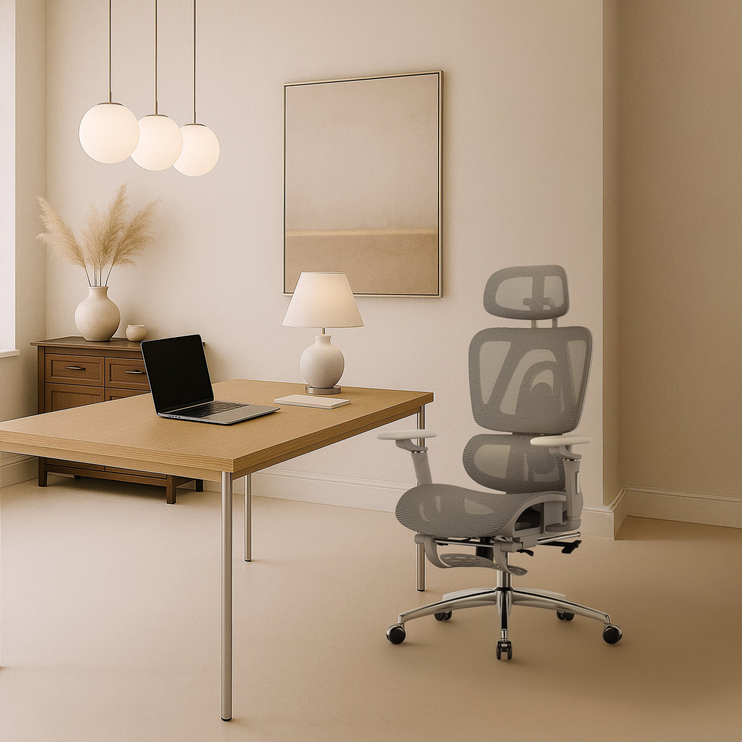 Expert 7.9 Ergonomischer Stuhl mit Fußstütze