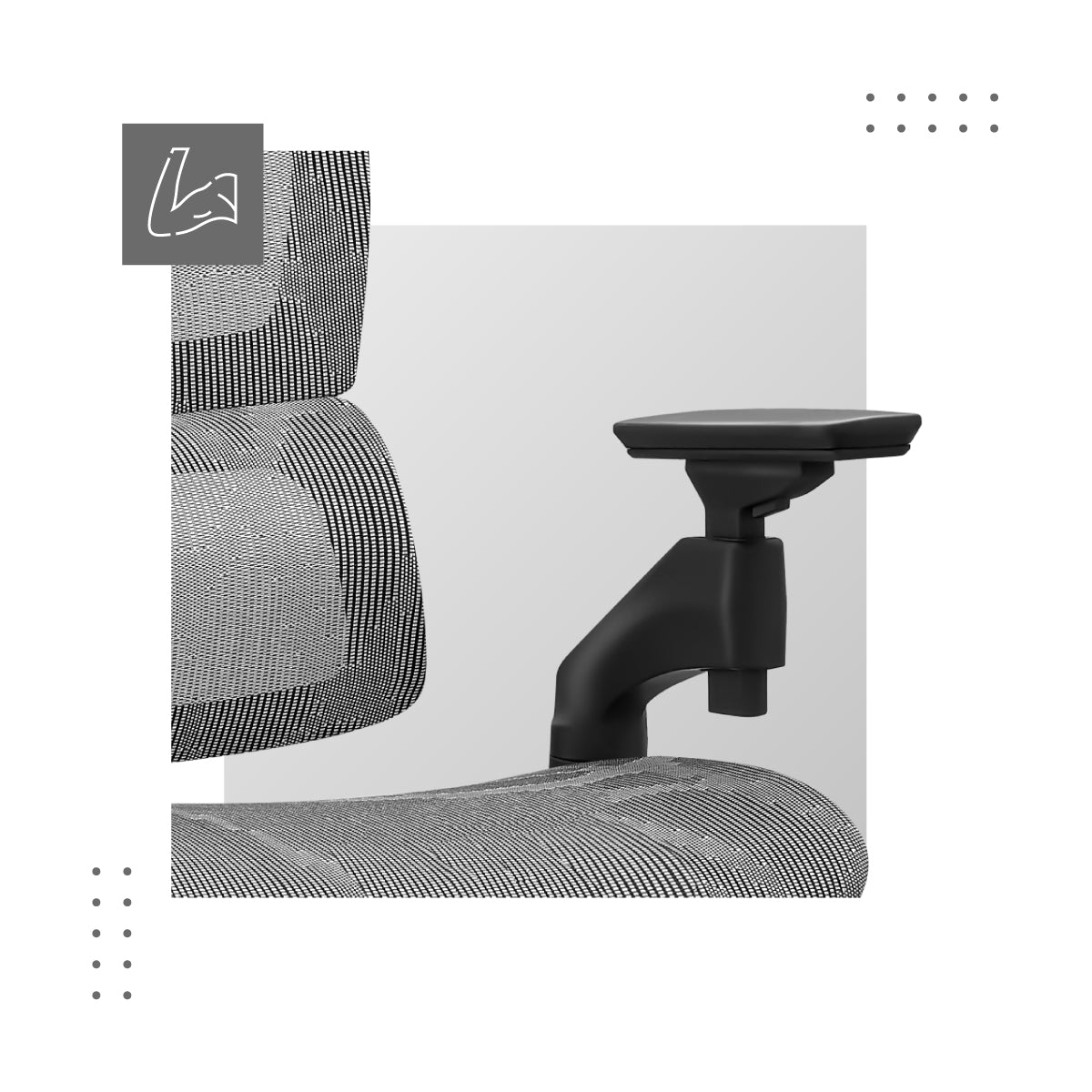 Armlehnen mit 5D-Verstellung