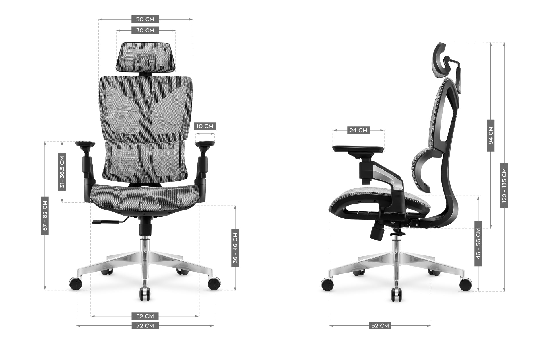 Bürostuhl MARK ADLER EXPERT 8.5 Grau