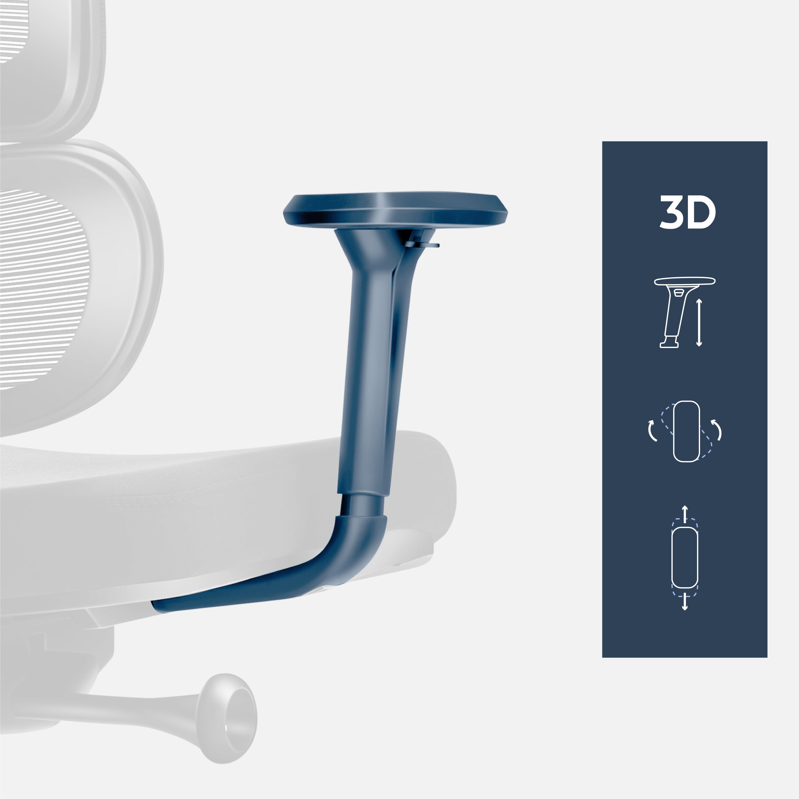 Armlehnen mit 3D-Verstellung