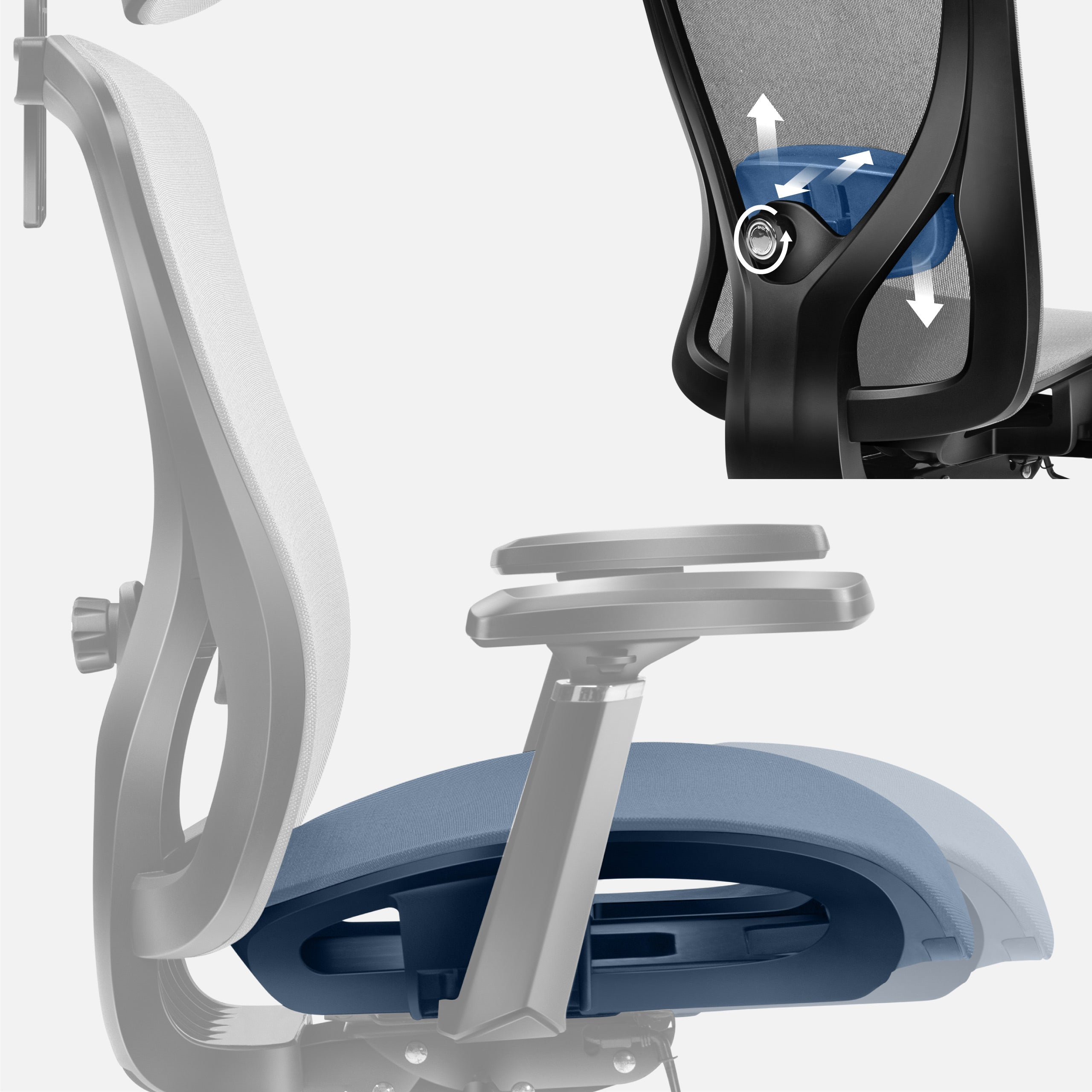 Sitz von vorne nach hinten verstellbar