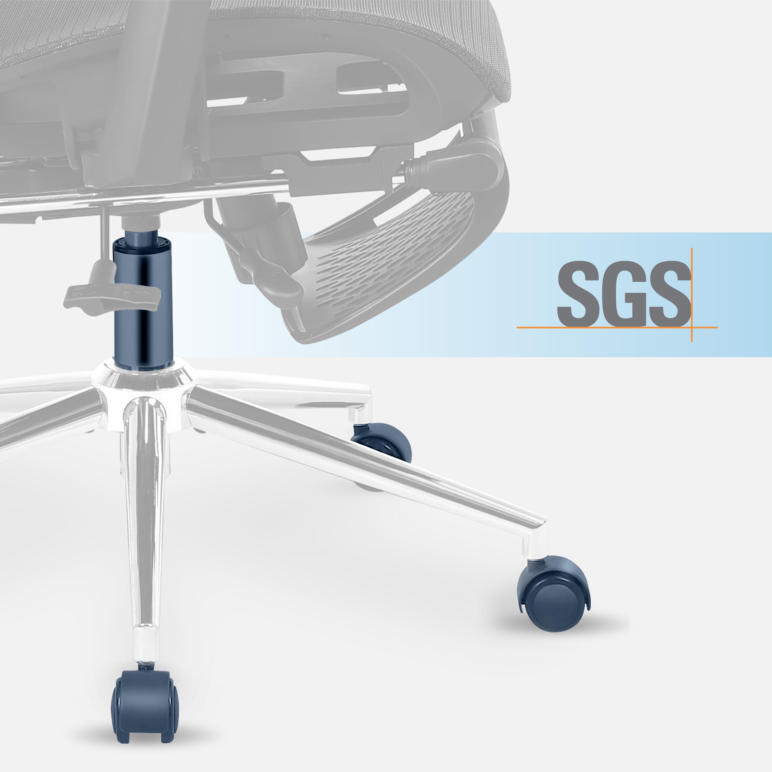 Gasflasche der BIFMA-Klasse 3 und Polyurethan-Gummiräder