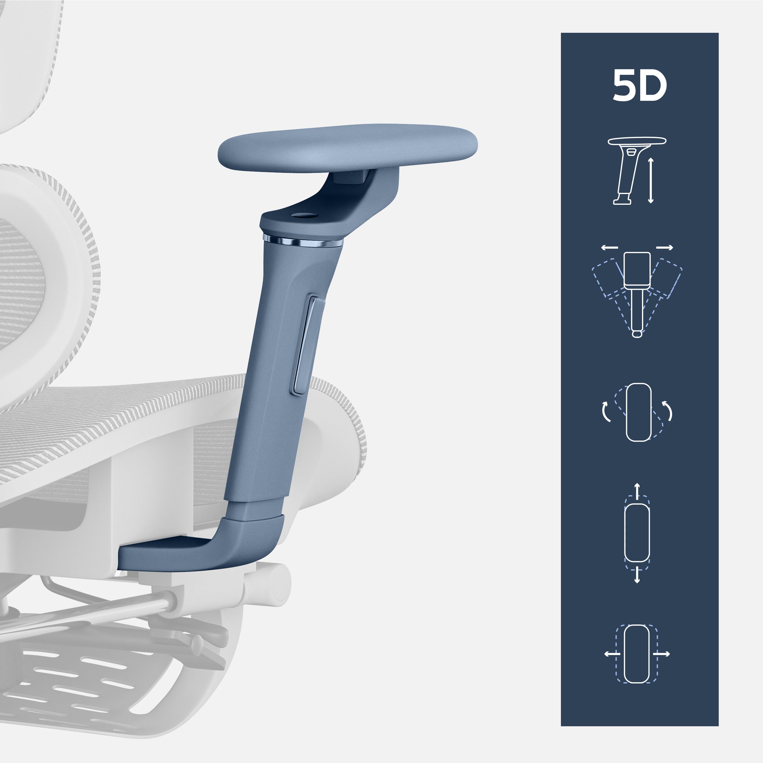 Armlehnen mit 5D-Verstellung