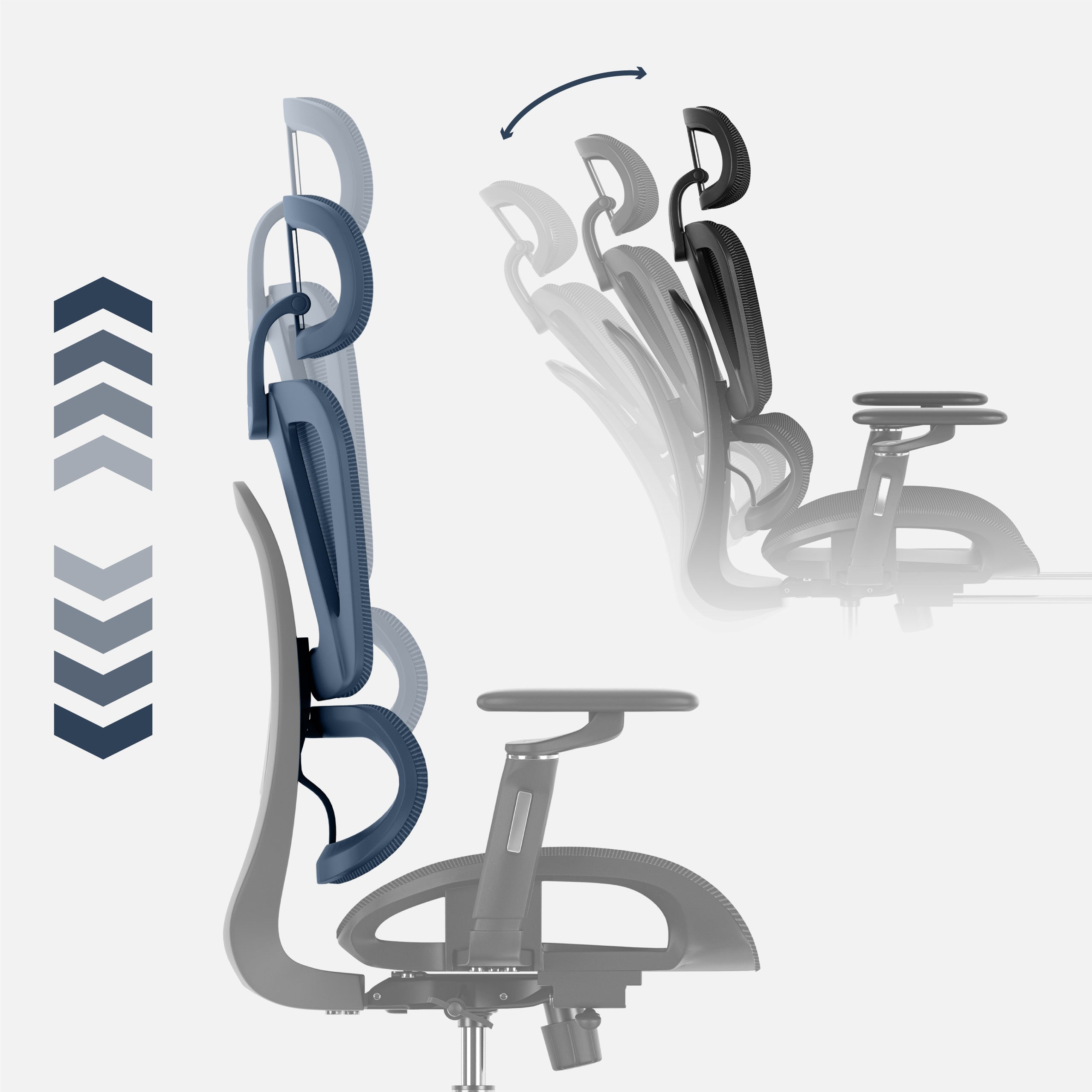 Neigungsverstellung der Rückenlehne
