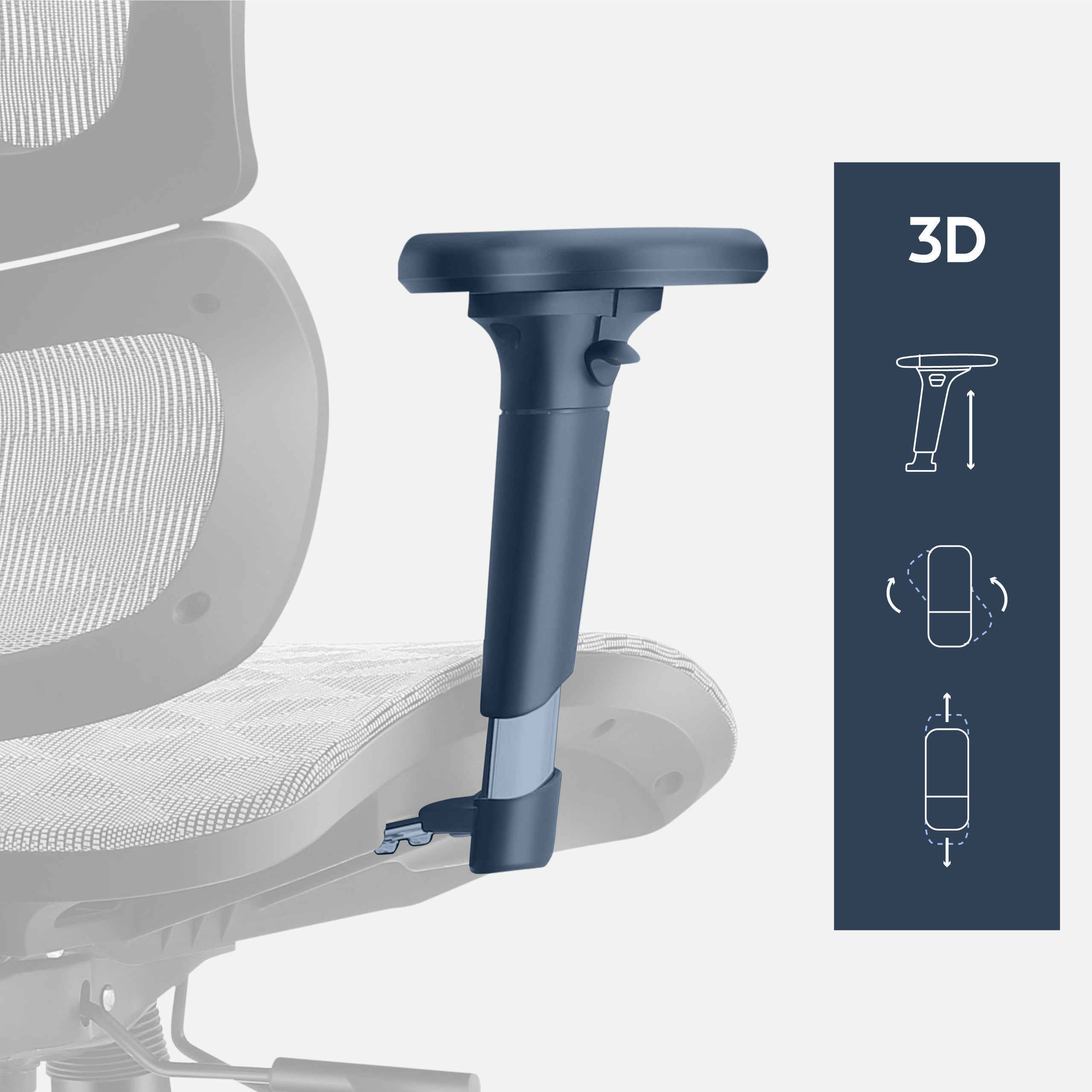 Armlehnen mit 3D-Verstellung