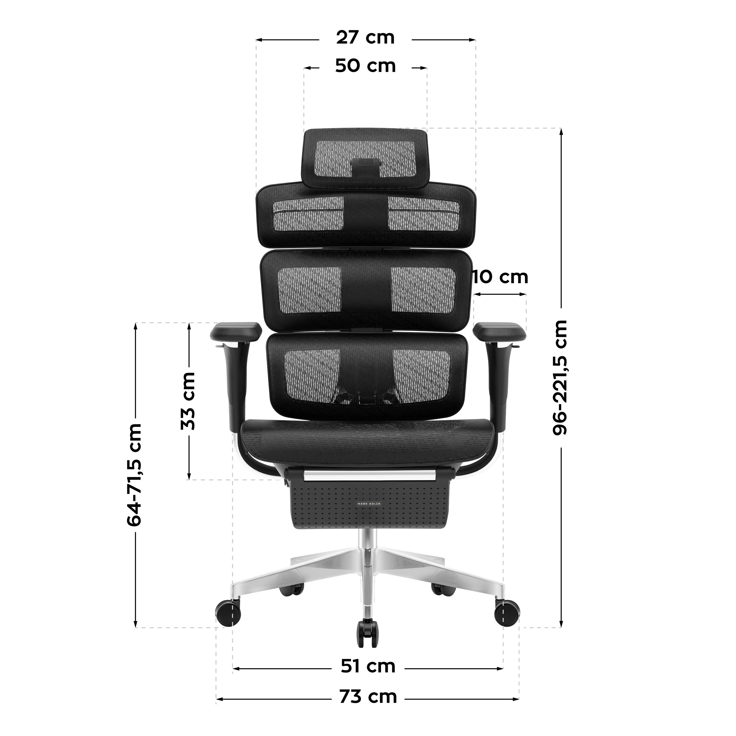 Ergonomischer Stuhl Mark Adler Expert 9.8 Black