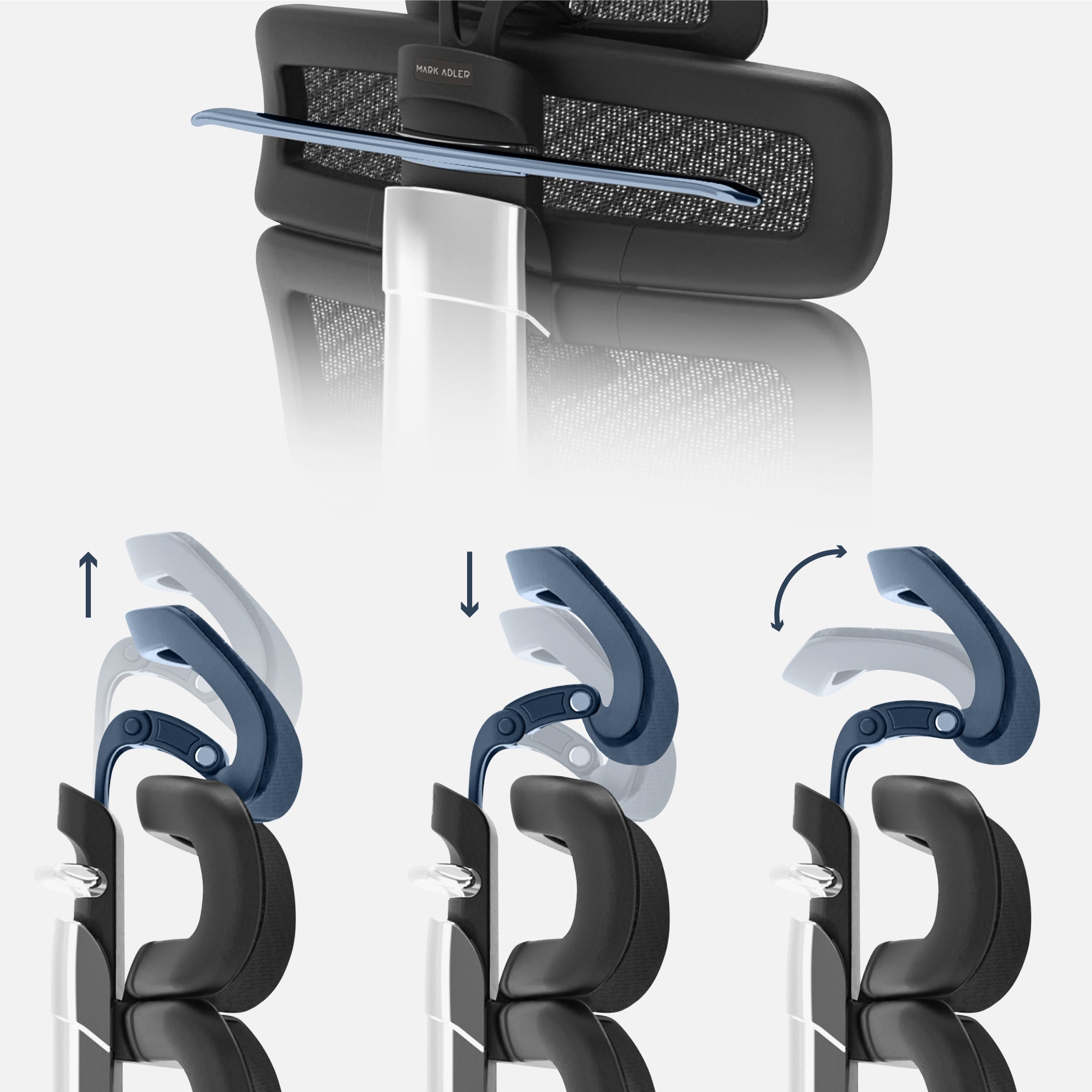 Verstellbare 3D-Kopfstütze