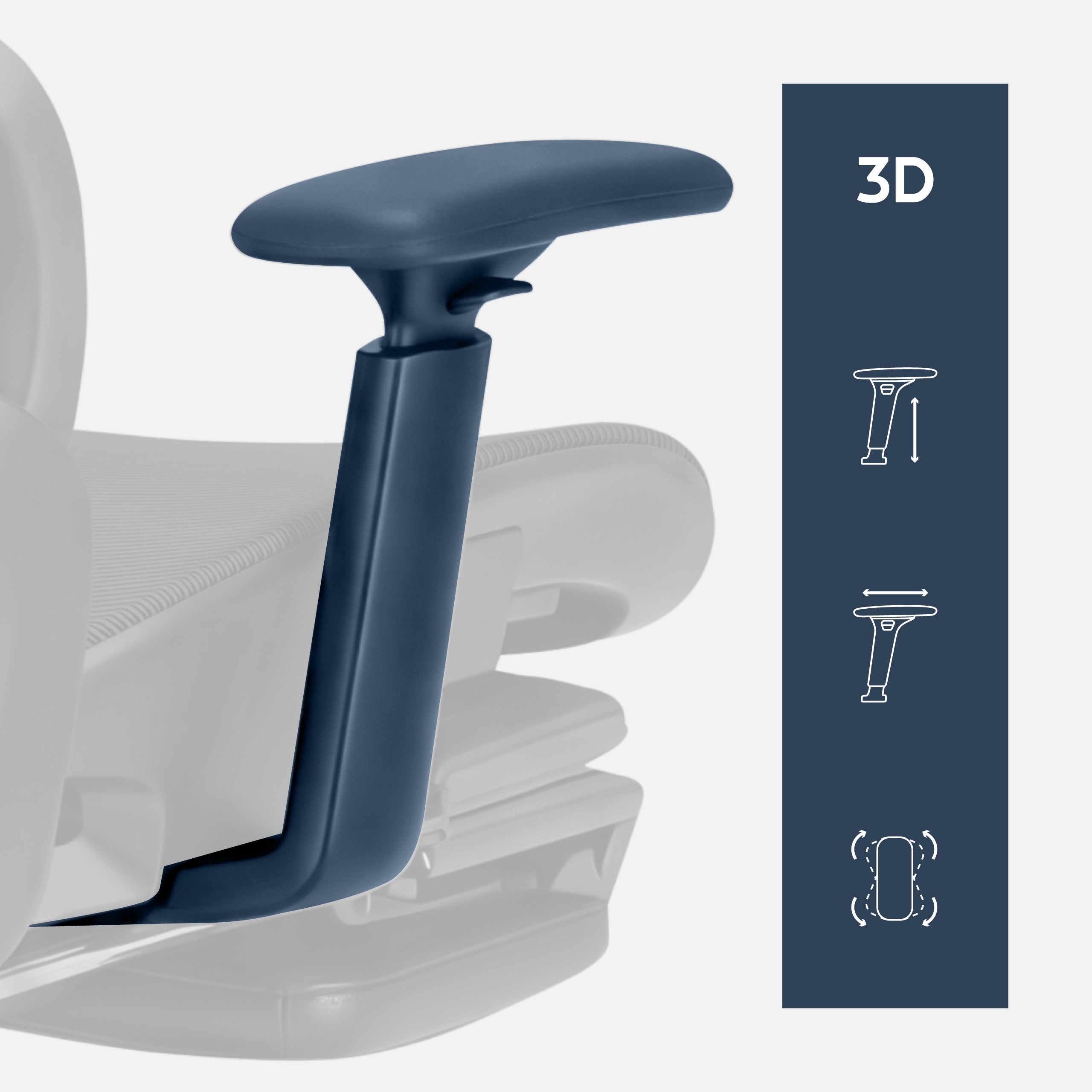 3D-Armlehnen - völlige Freiheit und Ergonomie