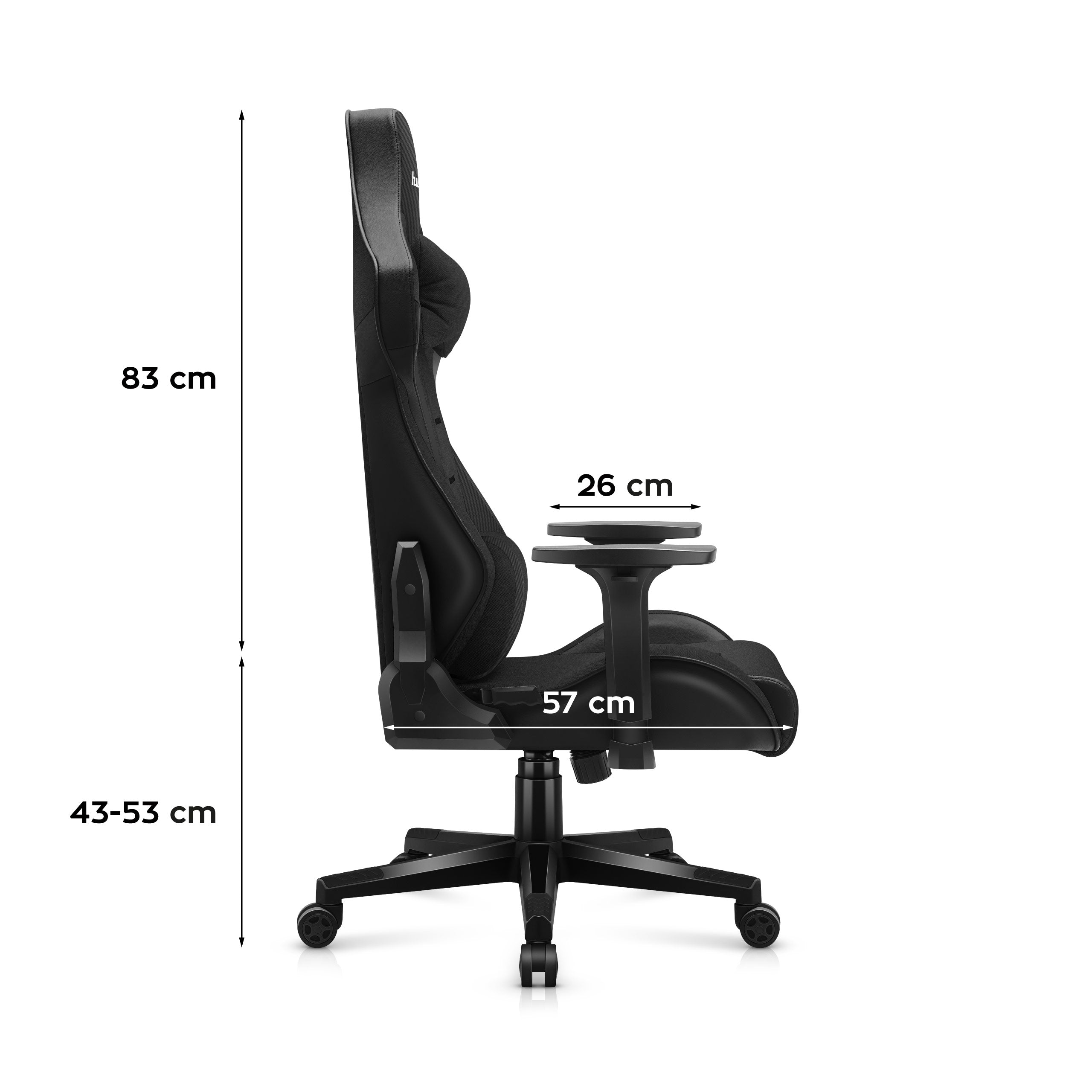 Herní židle HUZARO FORCE 7.6 Black