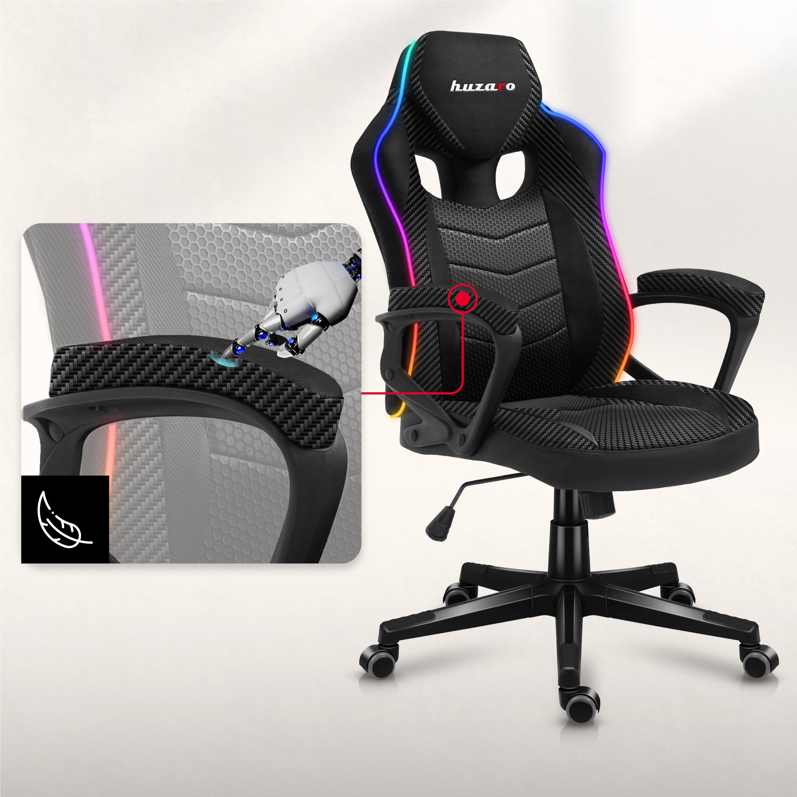 Protiskluzové měkké opěrky rukou