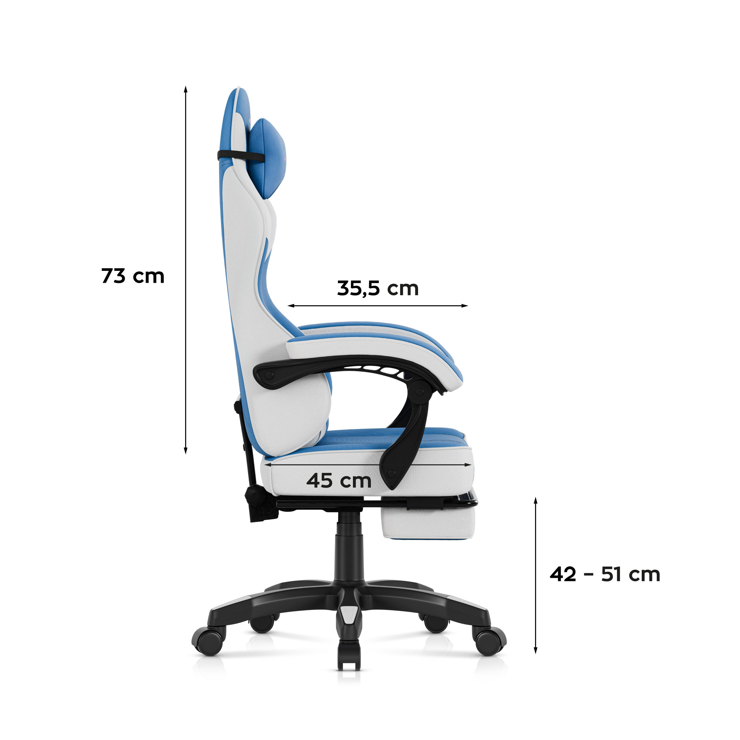 Herní křeslo Huzaro Force 3.7 Blue