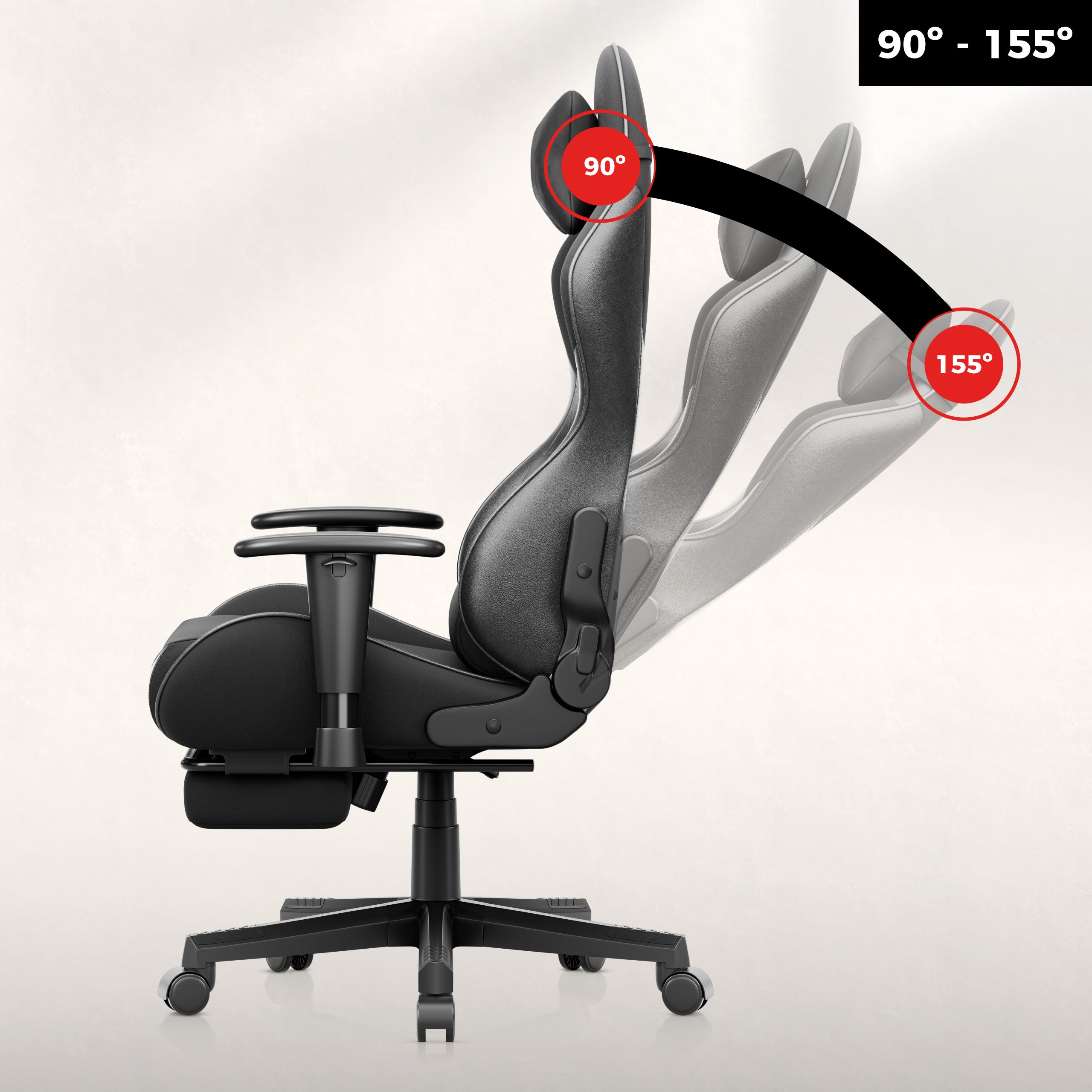 Funkce Gravity Duo - sklon opěradla až 155°