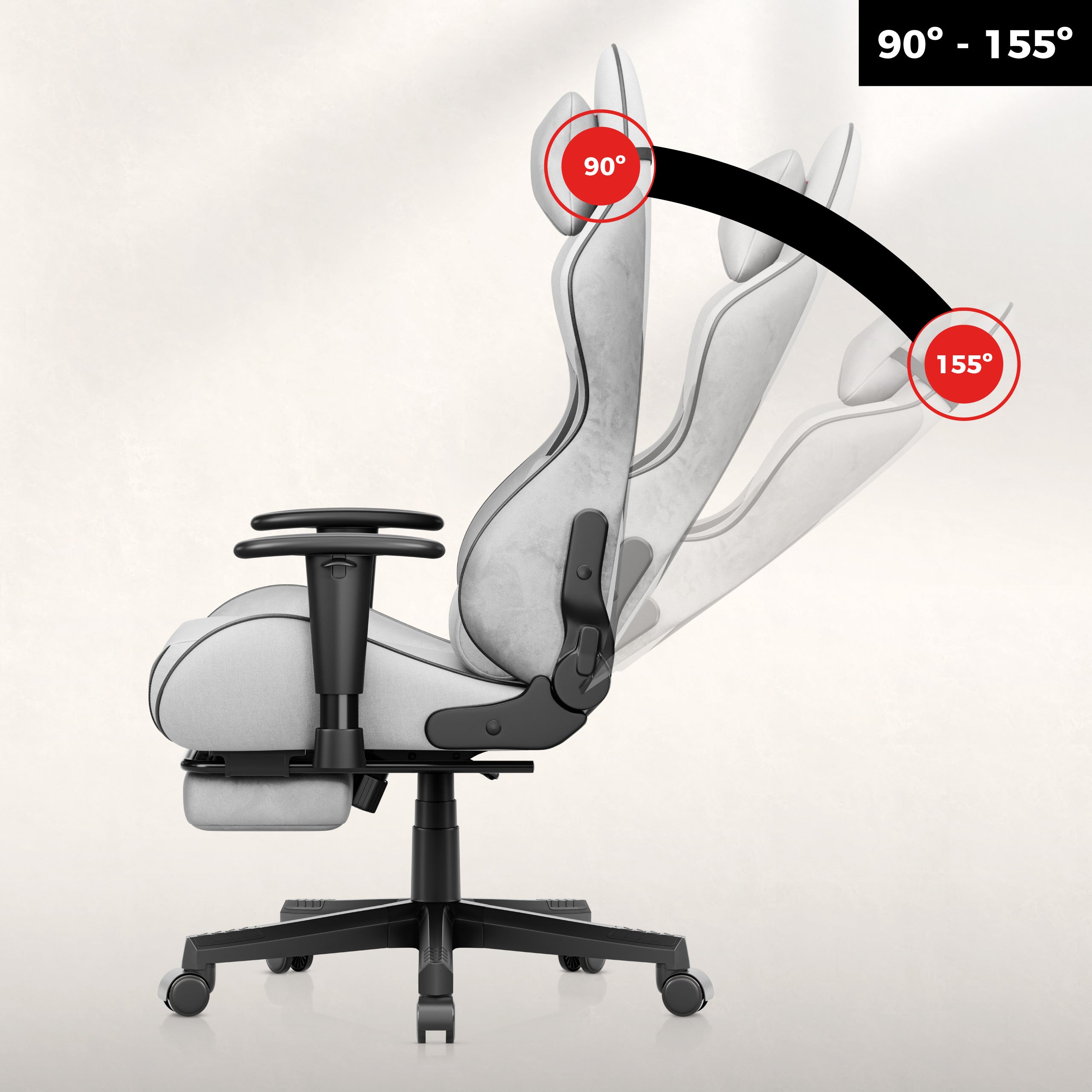 Funkce Gravity Duo - sklon opěradla až 155°